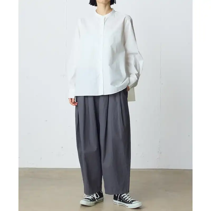 MidiUmi  ワイドイージーテーパードパンツ/CGY92 【日本製】